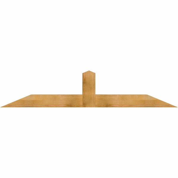 Ekena Millwork Portland Rough Sawn Timber Gable Bracket, Western Red Cedar, 84"W x 17"H x 6"D x 6"F, 5/12 Pitch GBW084X17X0606POR00RWR - main